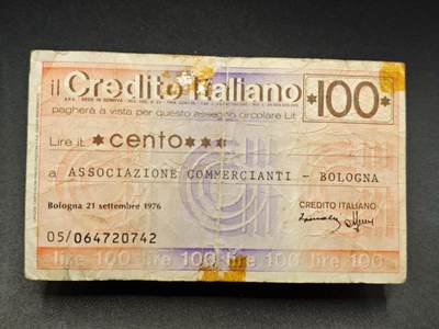 【淘币小摊】实时拍第七百八十二拍   无佣金纸币福利场   满百包邮可预留二周 每周一统一发货   - 意大利100里拉代币