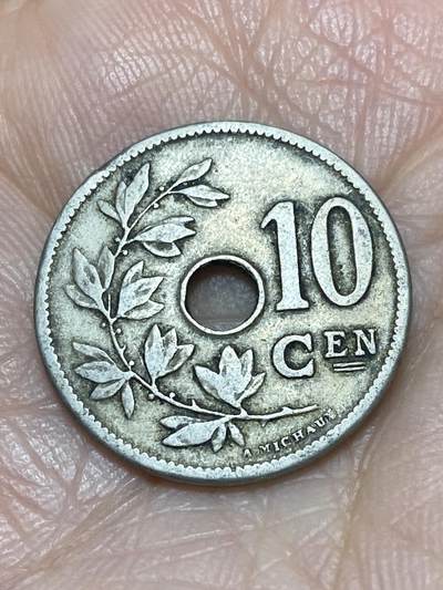 2025年第一百二十场(总第一百四十六场）外国好品散币(免佣金) - 比利时🇧🇪1905年10分(利奥波德二世，荷语版)