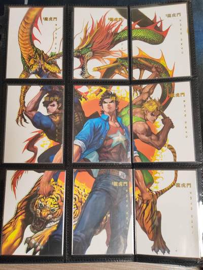 阳大大卡牌拍卖第79期（持续收拍品，周六晚上九点截拍，进群福利早知道） - 荐【已绝版】2010年 港漫 新著龙虎门 黄玉郎 金字普卡 72张全套 带膜入页