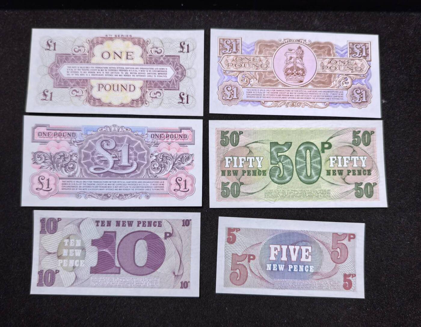 北京马甸外国币专卖第146期，外国纸币币专场，陆续上拍，欢迎关注 塔吉克斯坦8張全新，英国军用英镑6张全新