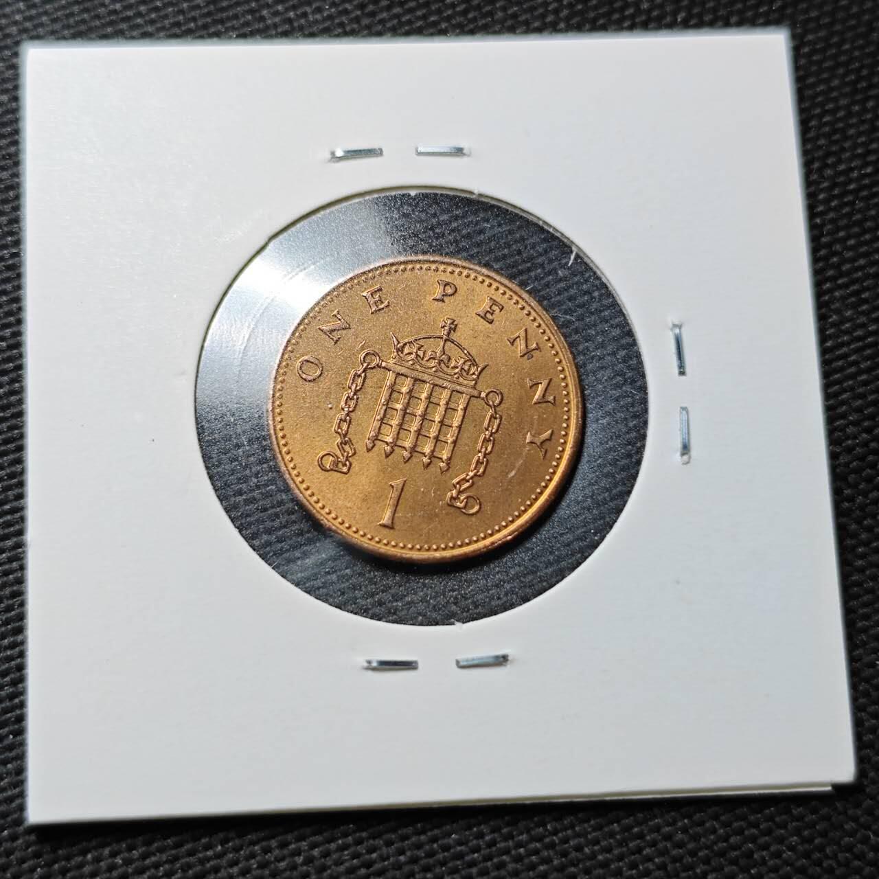 KK钱币收藏小铺  第361场  2月预留时间 周末发货  1988英国1便士铜币