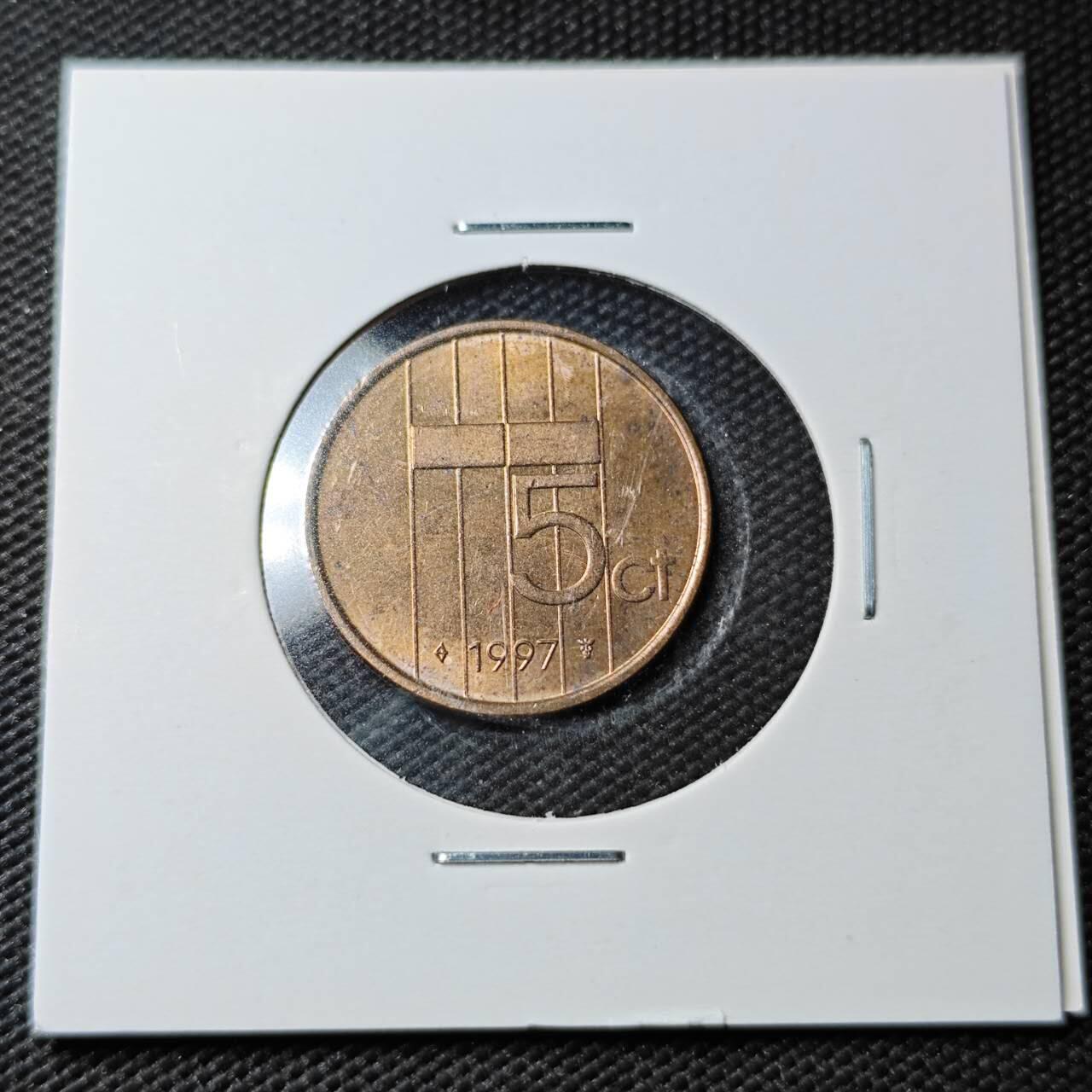 KK钱币收藏小铺  第361场  2月预留时间 周末发货  荷兰5分铜币