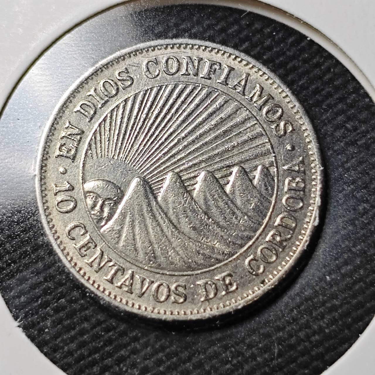 KK钱币收藏小铺  第362场  2月预留时间 周末发货 1972尼加拉瓜10分 