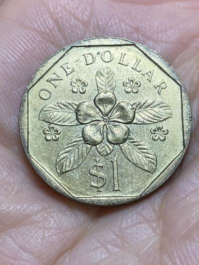 2025年第一百二十场(总第一百四十六场）外国好品散币(免佣金) - 新加坡🇸🇬1987年1元(高盾哭脸版)