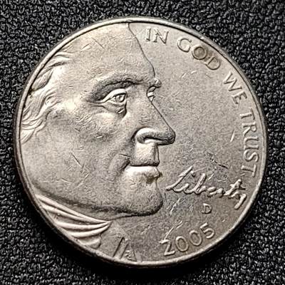 泉币菌-第120场-精品福利场 - 2005年美国5分杰费逊 西进运动 遥望太平洋纪念币~