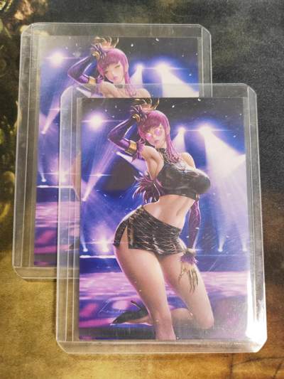 阳大大卡牌拍卖第79期（持续收拍品，周六晚上九点截拍，进群福利早知道） - 【艺术版】原神 雷电将军 巴尔泽布双服饰 普卡 带卡夹