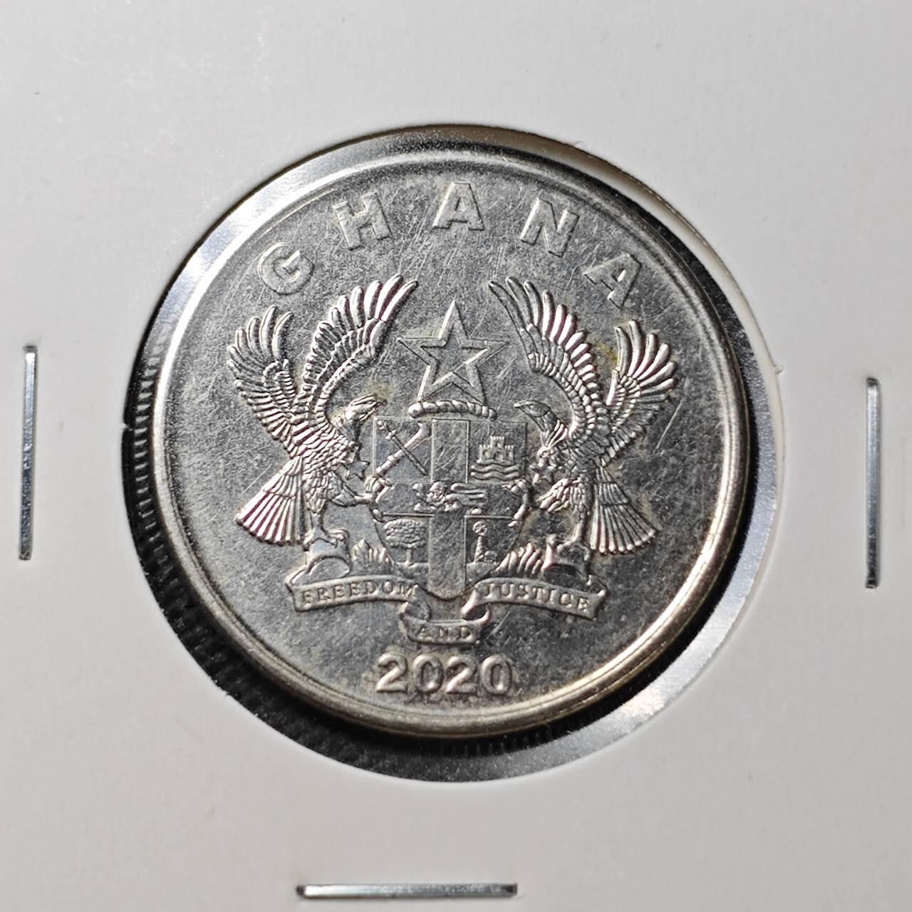 KK钱币收藏小铺  第362场  2月预留时间 周末发货  加纳50分