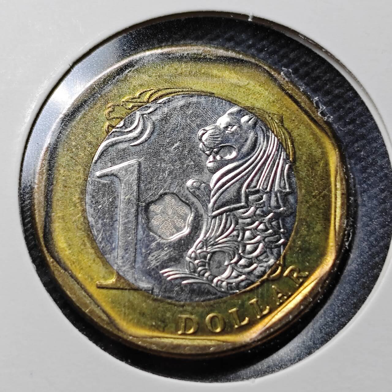 KK钱币收藏小铺  第361场  2月预留时间 周末发货  新加坡1元