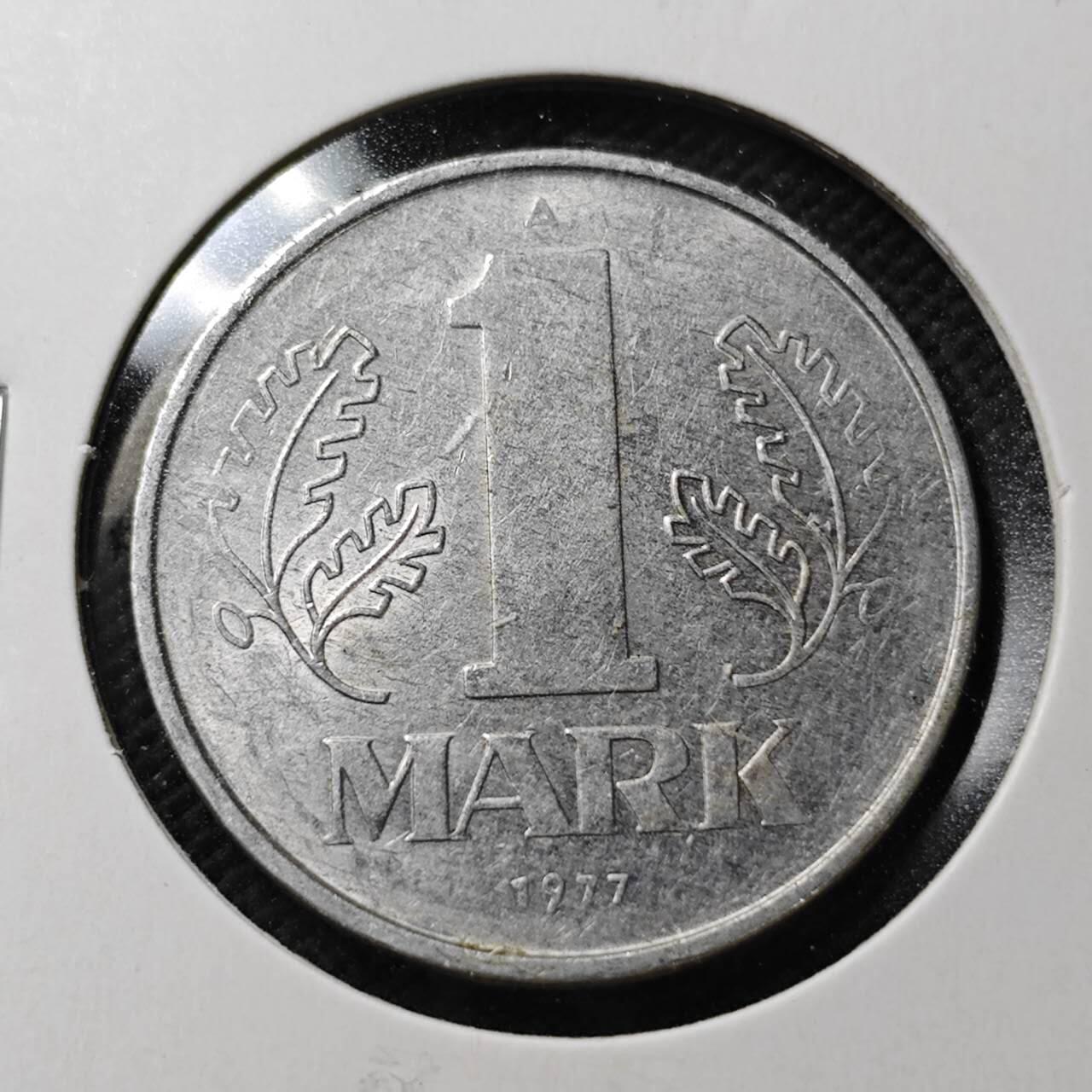 KK钱币收藏小铺  第362场  2月预留时间 周末发货  1977东德1马克