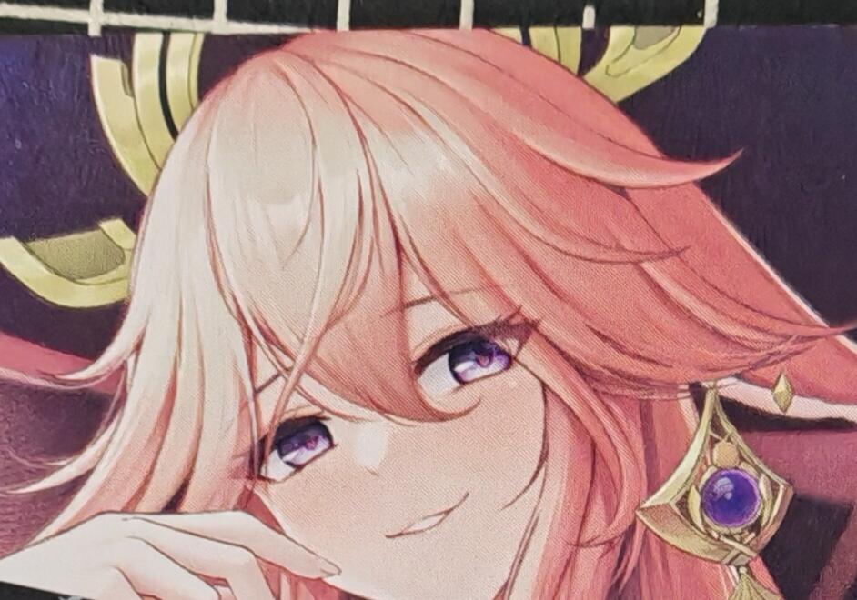 铃鹿第九期（提示一：自制卡难免瑕疵，可能存在撞角爆边等出厂瑕疵，介意慎拍；提示二：参拍请慎重，跑单押金不退的）） 八重神子彩闪艺术卡