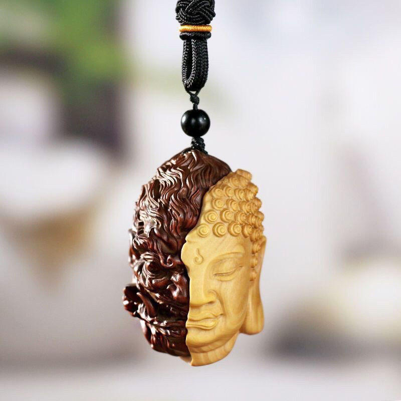 听雨轩（13） 黄杨木精雕一念之间 6cm