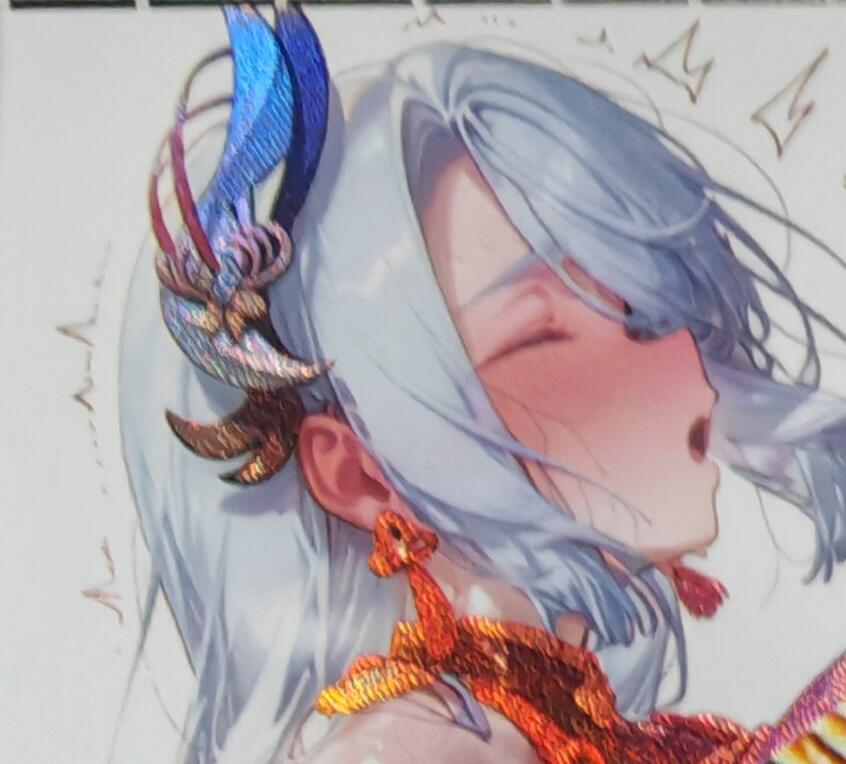 铃鹿第九期（提示一：自制卡难免瑕疵，可能存在撞角爆边等出厂瑕疵，介意慎拍；提示二：参拍请慎重，跑单押金不退的）） 申鹤艺术单卡