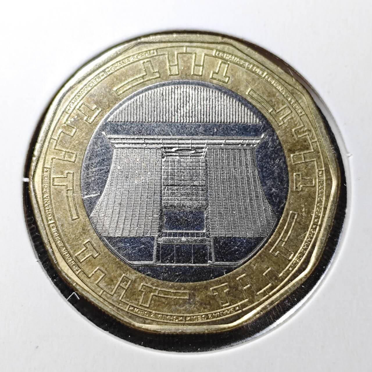 KK钱币收藏小铺  第362场  2月预留时间 周末发货  2019加纳2塞地 近年份 稀少面值