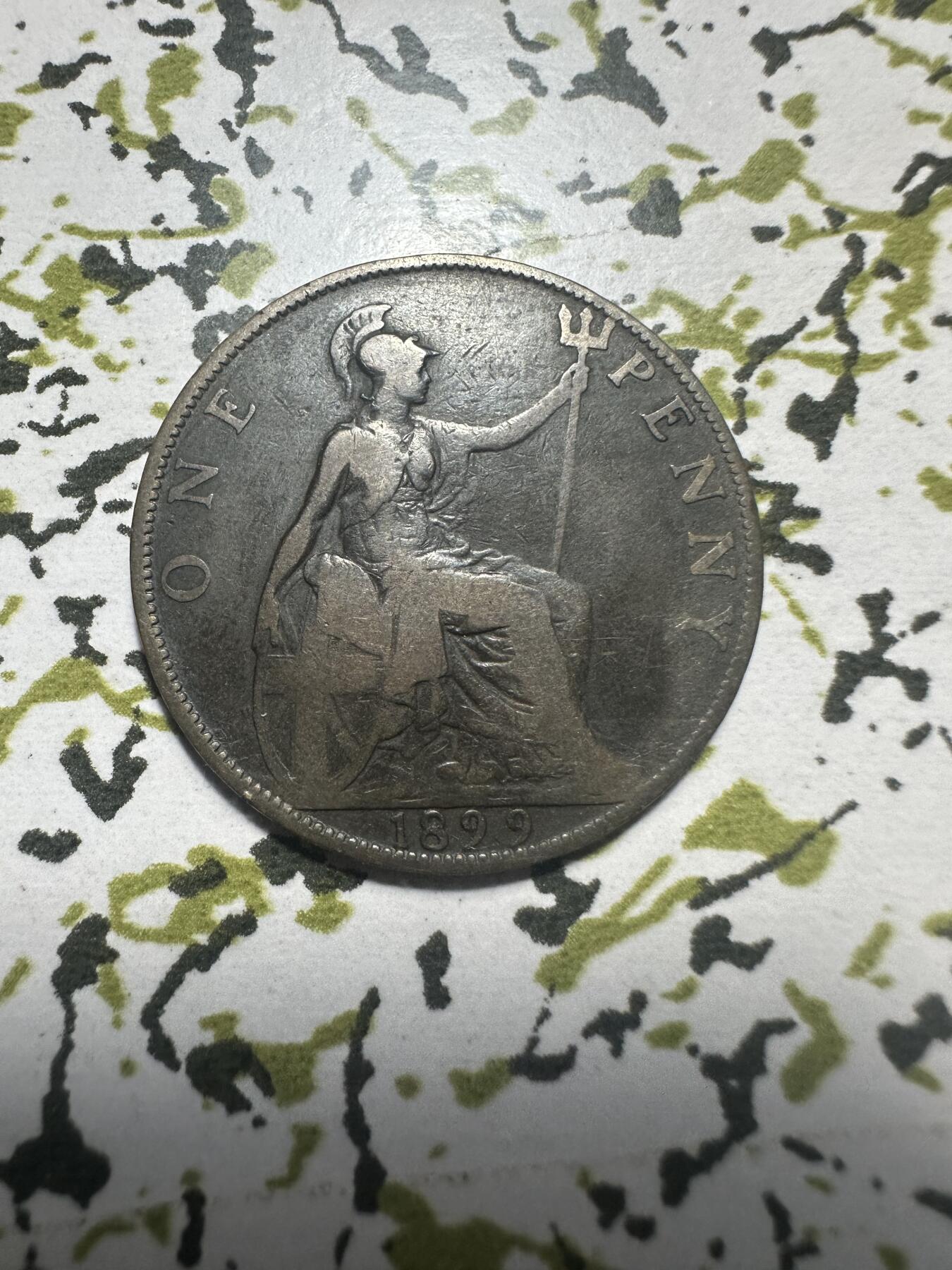 外国钱币，章 1899年英国1便士