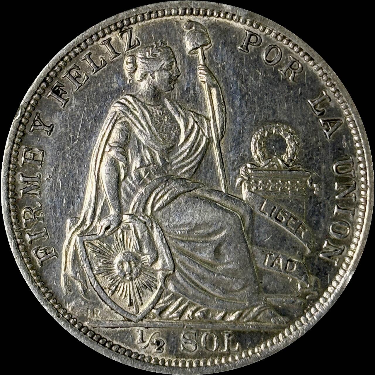 【雨安】【世界币章112-113期】周五/周六 两场连拍 2025-10-31 周五 19:30 保真 8秒倒数自动落锤 高效拍卖  [裸币各国] Peru 秘鲁 1/2索尔 1916年