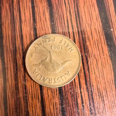 泡泡币外币第十八场可代拍15038385335微信 - 1961年澳大利亚袋鼠币。