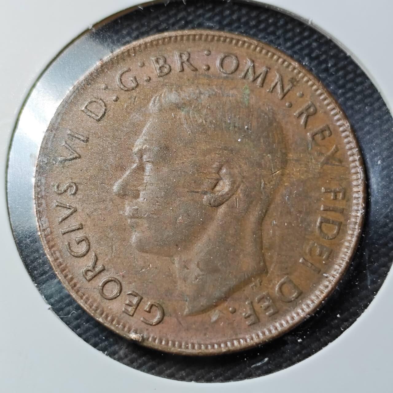 KK钱币收藏小铺  第361场  2月预留时间 周末发货  1950澳大利亚1便士铜币