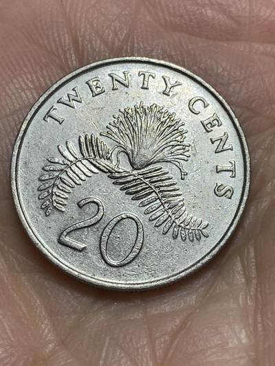 2025年第一百二十场(总第一百四十六场）外国好品散币(免佣金) - 新加坡🇸🇬1989年20分(高盾哭脸，字边版，首发年仅发行3年)