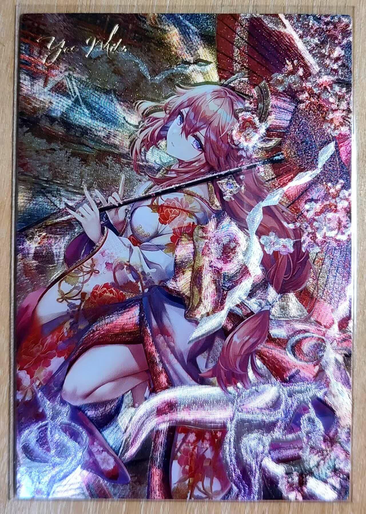 龙虎卡牌第六一场 （无佣金，单场满200元包邮，欢迎送拍） 粗闪 藏无缺卡牌 璇哥 八重神子