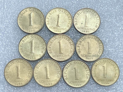 第一海外回流一元起拍收藏 散集专场  第260期 - 奥地利1先令黄铜币 10枚 原光好品