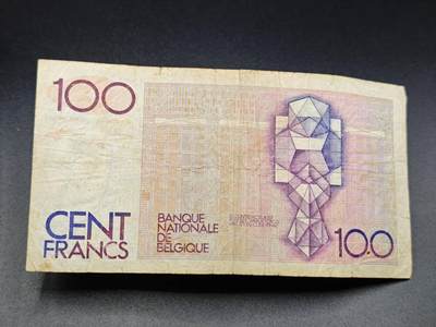 【淘币小摊】实时拍第七百八十二拍   无佣金纸币福利场   满百包邮可预留二周 每周一统一发货   - 比利时100法郎