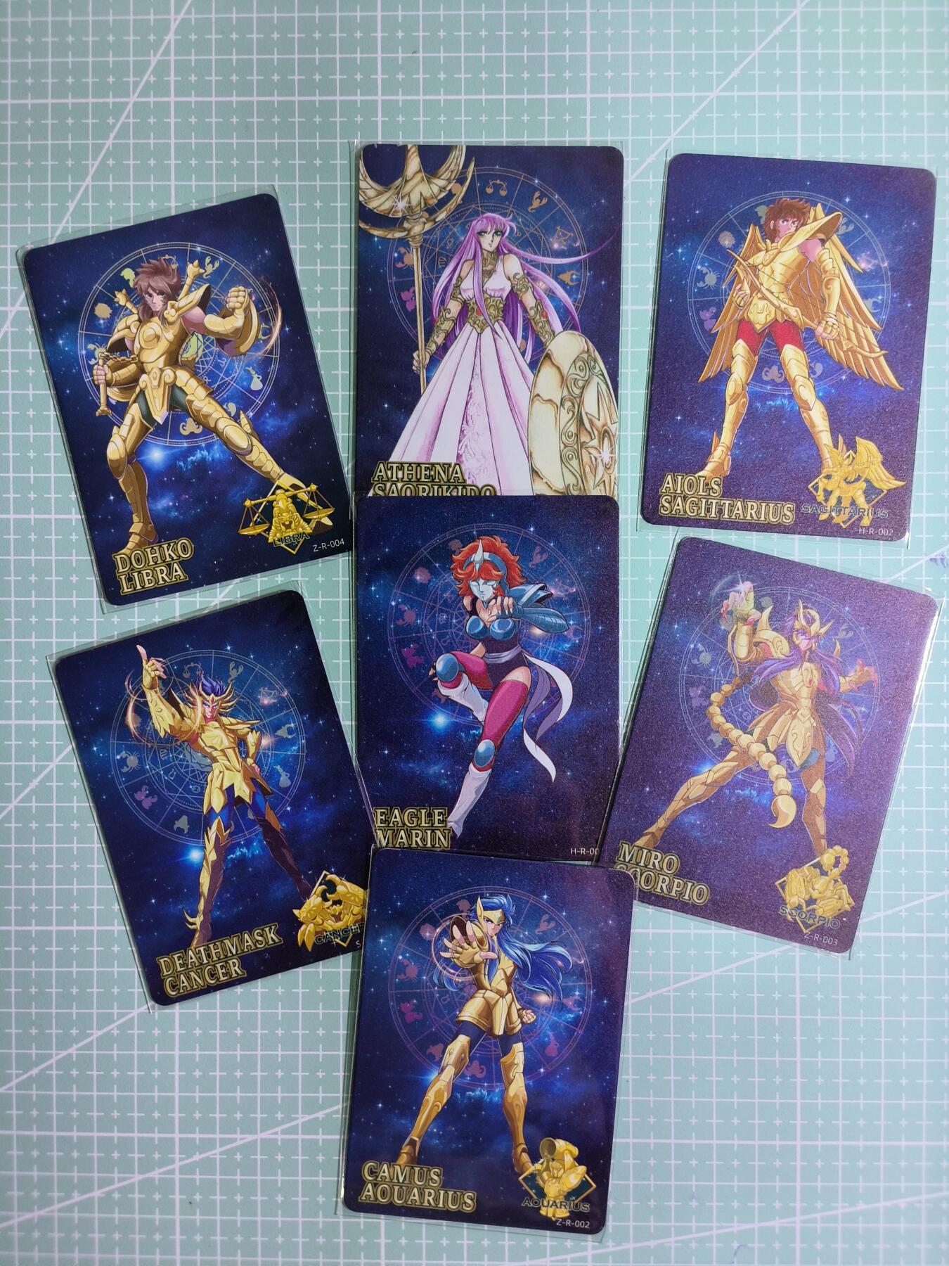 C先生卡牌 第15期 元集纪·刷子签·罐儿签·毒瘤签(持续收拍品中...) 【金属卡】阿里鱼《圣斗士星矢》星座守护7张