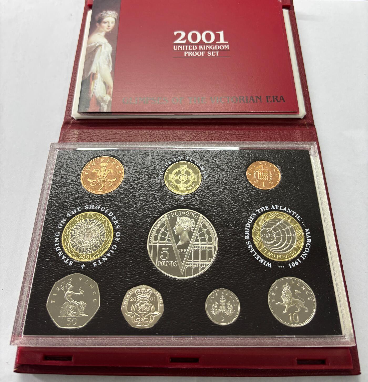 【雨安】【世界币章112-113期】周五/周六 两场连拍 2025-10-31 周五 19:30 保真 8秒倒数自动落锤 高效拍卖  [现代套币] Great Britain 英国套币 精制套币 2001年