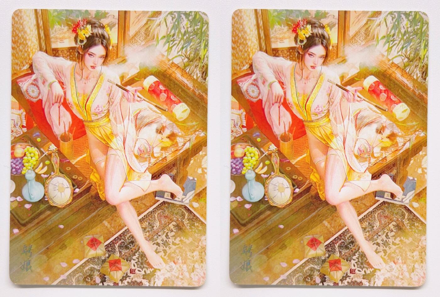 卡有江湖粉丝专场第一期 燎原卡牌焱卡文化风花雪月聘娘  2张