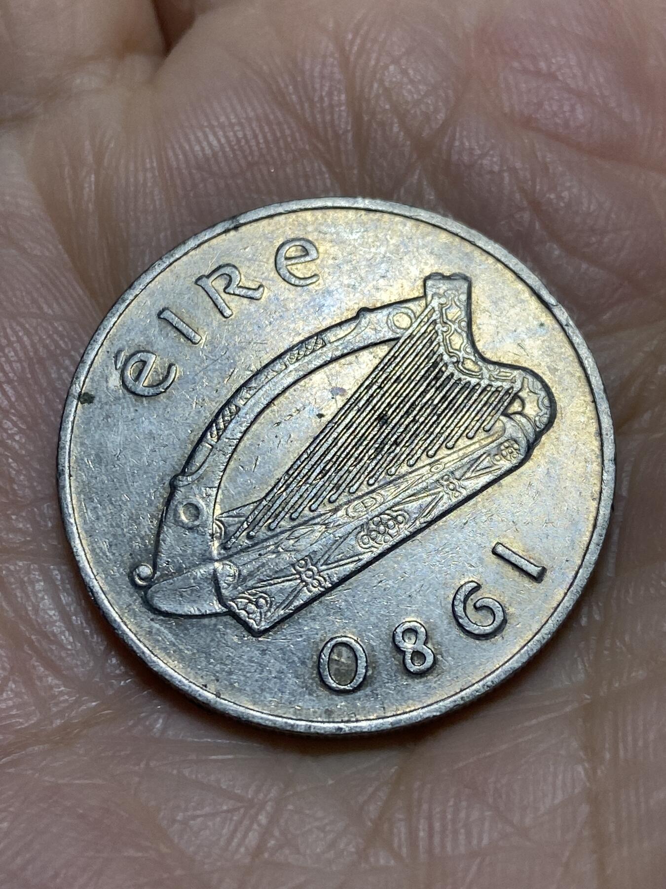 2025年第一百二十场(总第一百四十六场）外国好品散币(免佣金) 爱尔兰🇮🇪1980年10便士(共和国时期第二套第一版)