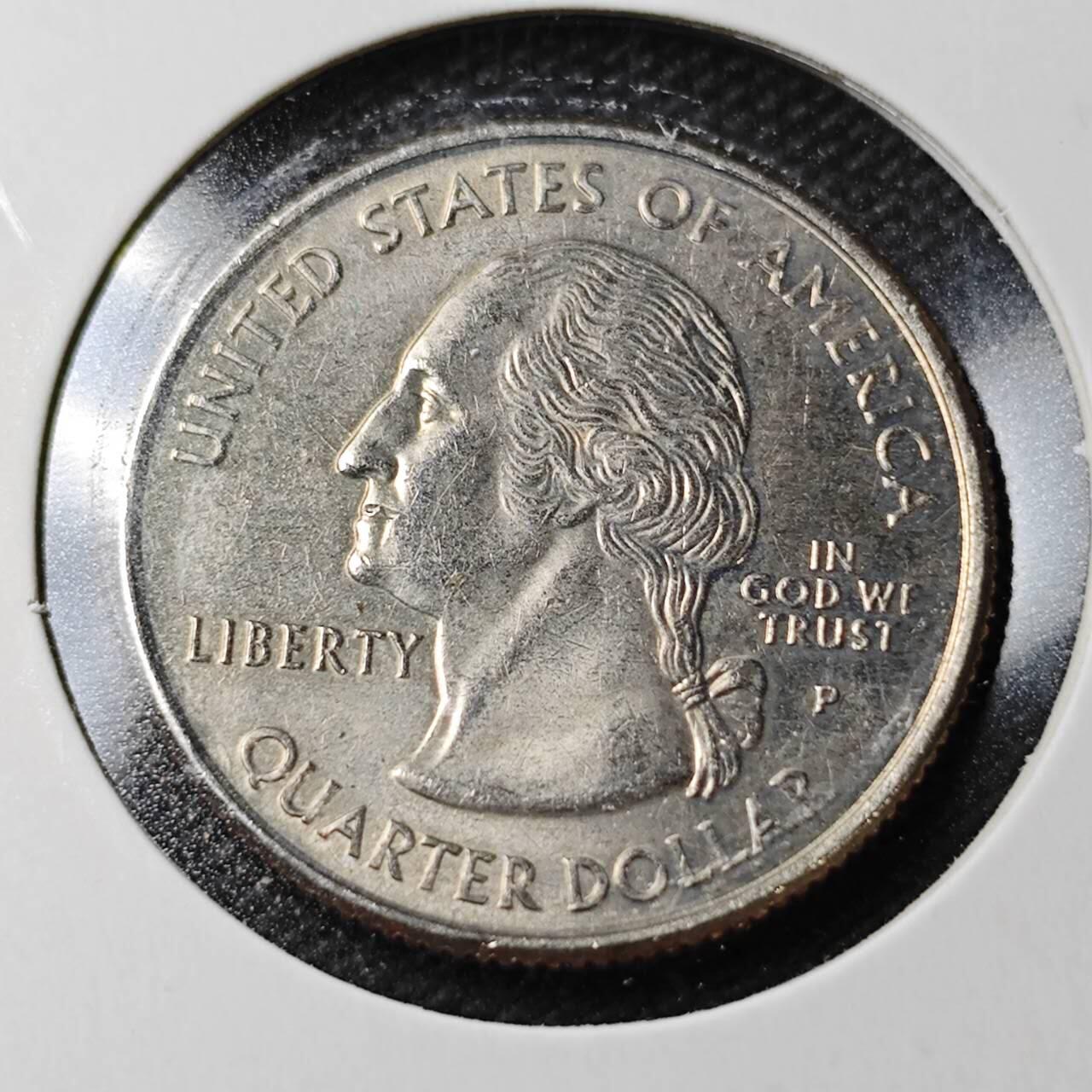 KK钱币收藏小铺  第361场  2月预留时间 周末发货  美国25分纪念币