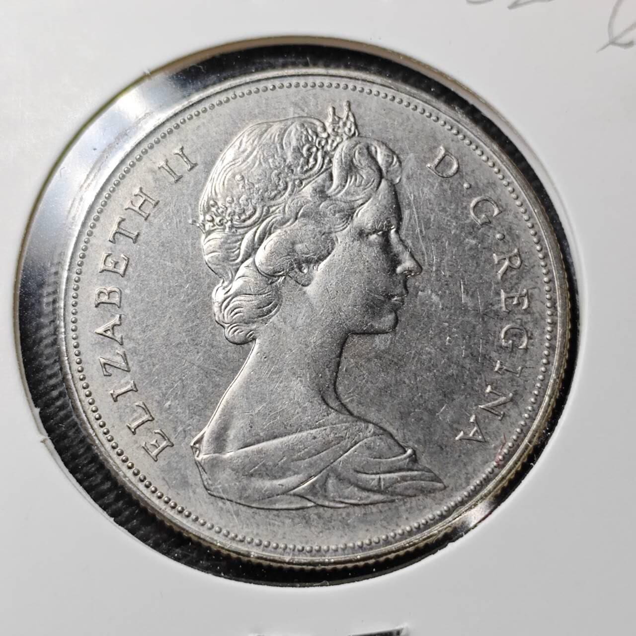 KK钱币收藏小铺  第362场  2月预留时间 周末发货 1971加拿大1元纪念币 