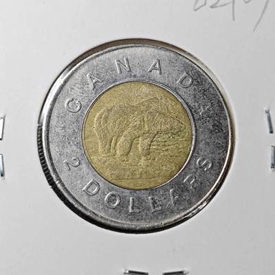 KK钱币收藏小铺  第362场  2月预留时间 周末发货 -  加拿大2元