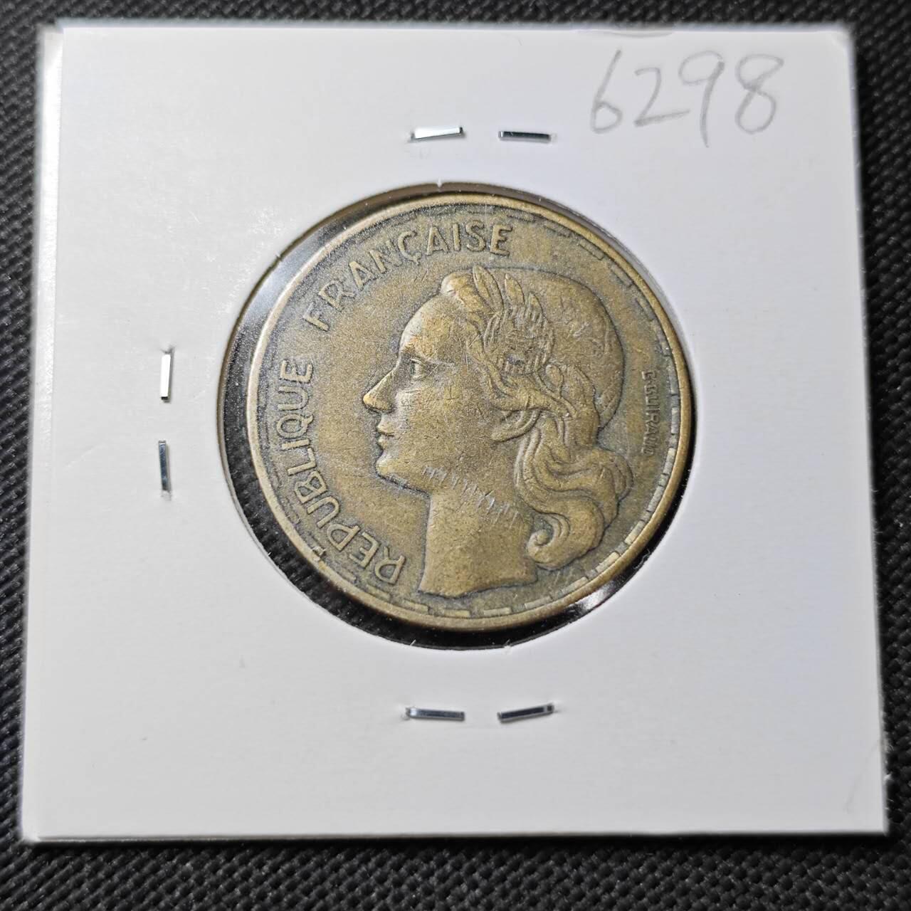 KK钱币收藏小铺  第362场  2月预留时间 周末发货  法国50法郎