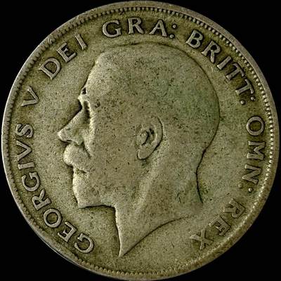 【雨安】【世界币章112-113期】周五/周六 两场连拍 2025-10-31 周五 19:30 保真 8秒倒数自动落锤 高效拍卖  - [裸币各国] Great Britain 英国 1/2克朗 1920年 乔治五世 半克朗