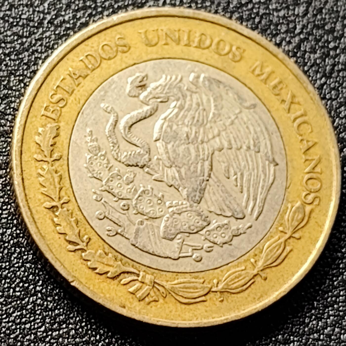 泉币菌-第121场-精品福利场 28mm 墨西哥 10比索 双色币 2005年 玛雅文化