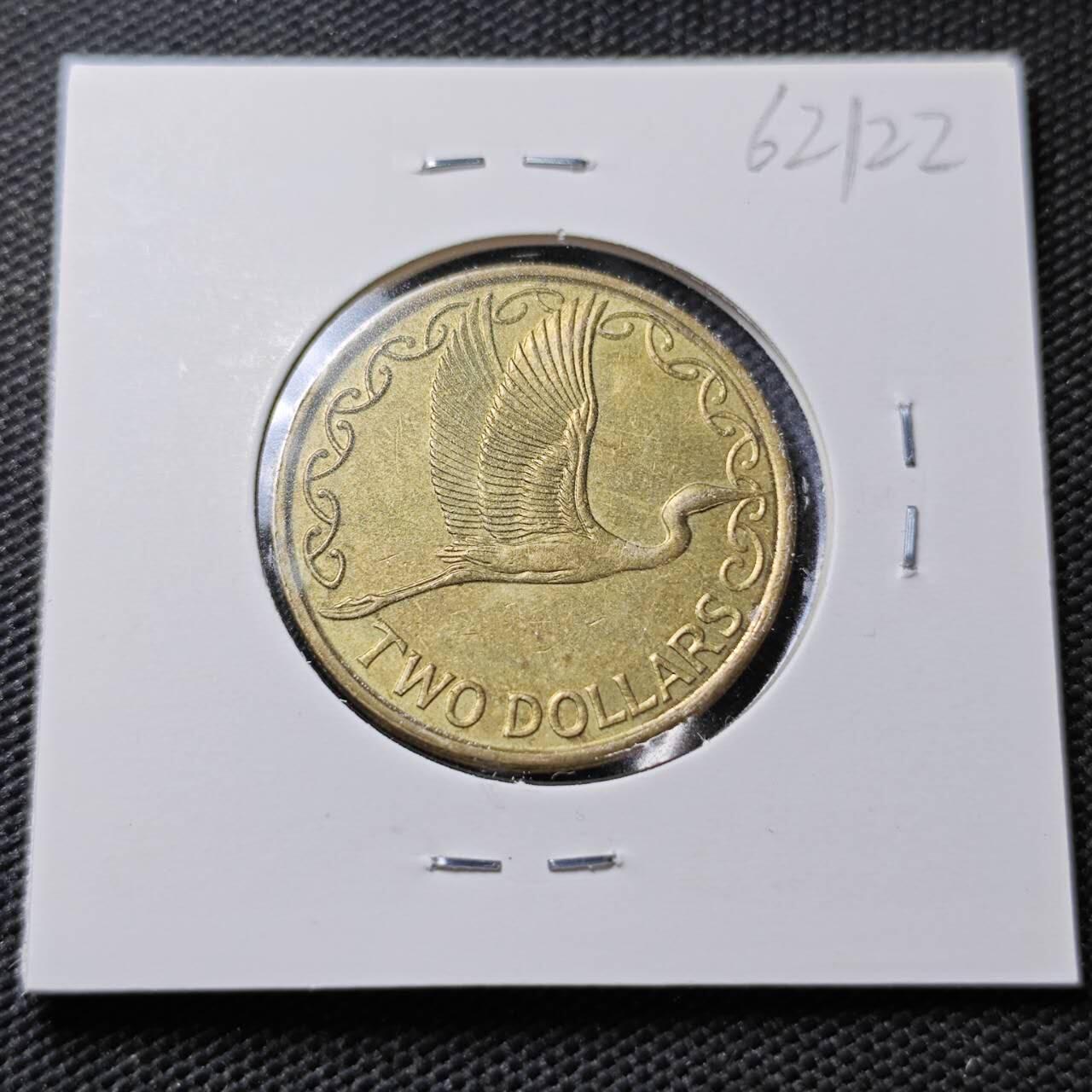 KK钱币收藏小铺  第362场  2月预留时间 周末发货  新西兰2元