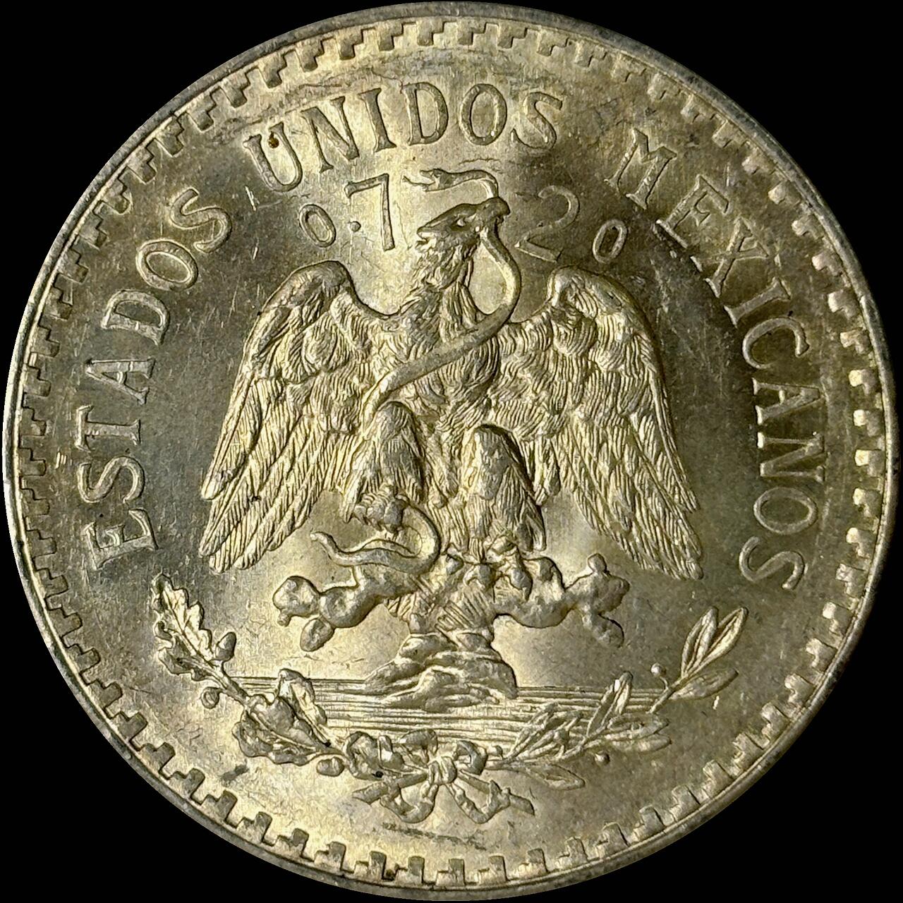 【雨安】【世界币章112-113期】周五/周六 两场连拍 2025-10-31 周五 19:30 保真 8秒倒数自动落锤 高效拍卖  [裸币各国] Mexico 墨西哥 1比索 1933年 KM# 455 [16.66 g., 0.720 Silver]