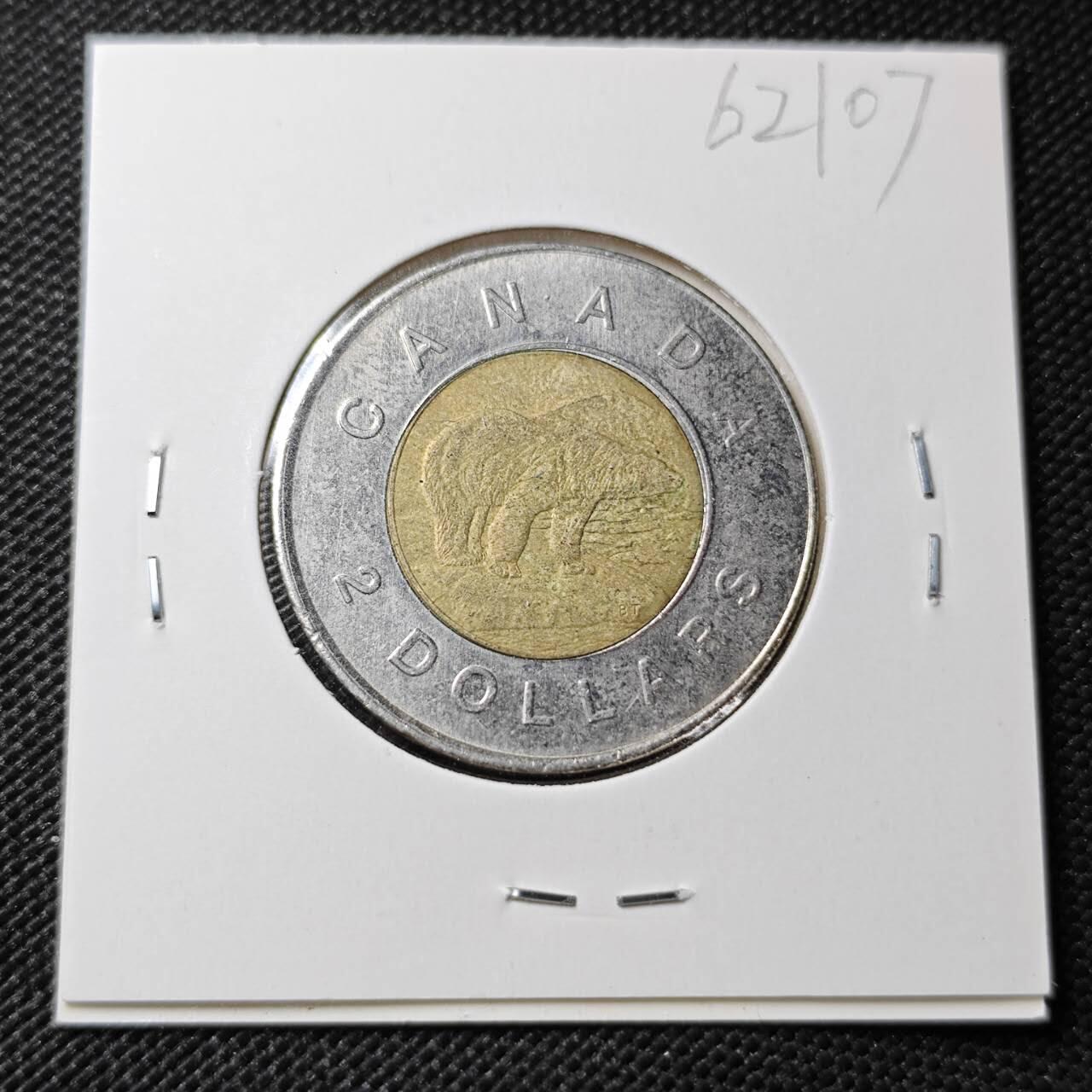 KK钱币收藏小铺  第362场  2月预留时间 周末发货  加拿大2元