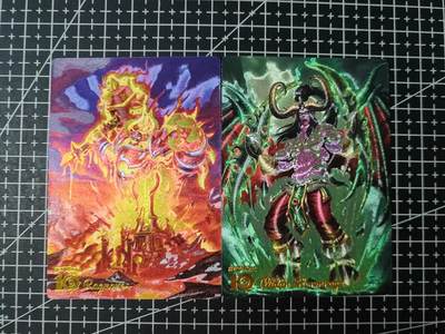 铃鹿第九期（提示一：自制卡难免瑕疵，可能存在撞角爆边等出厂瑕疵，介意慎拍；提示二：参拍请慎重，跑单押金不退的）） - 魔兽世界粗闪对卡