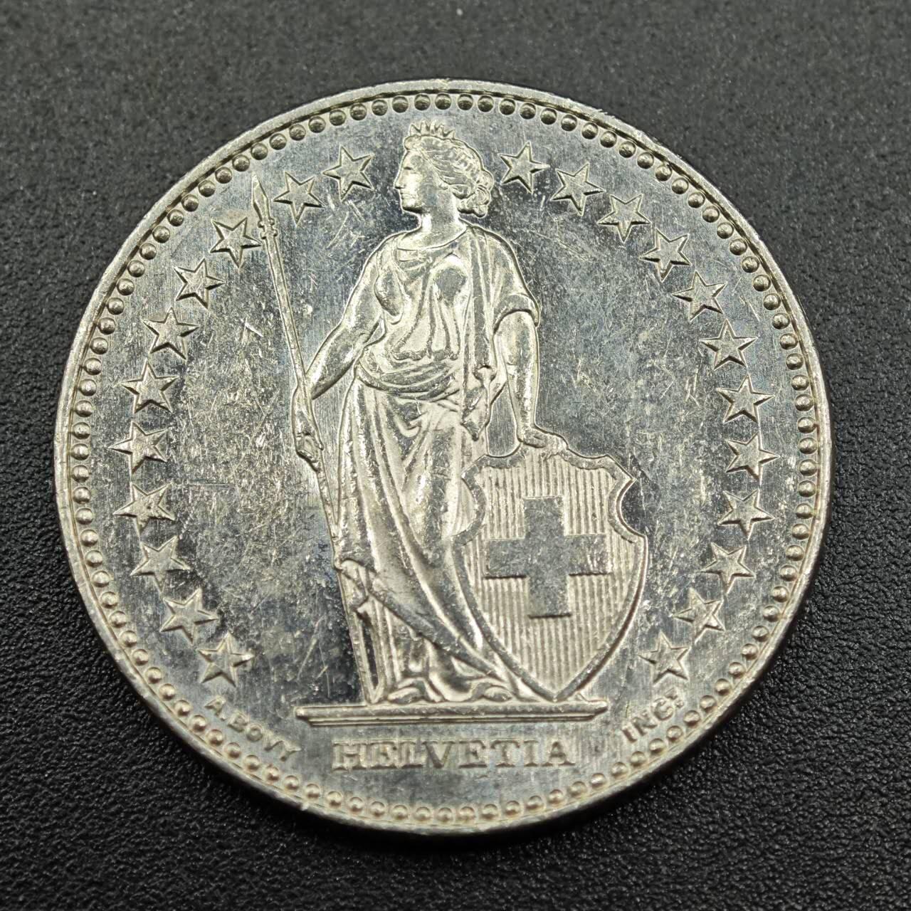 【淘币小摊】实时拍第七百八十一拍   散币场   满百包邮可预留二周 每周一统一发货   瑞士2014年2法郎镍币