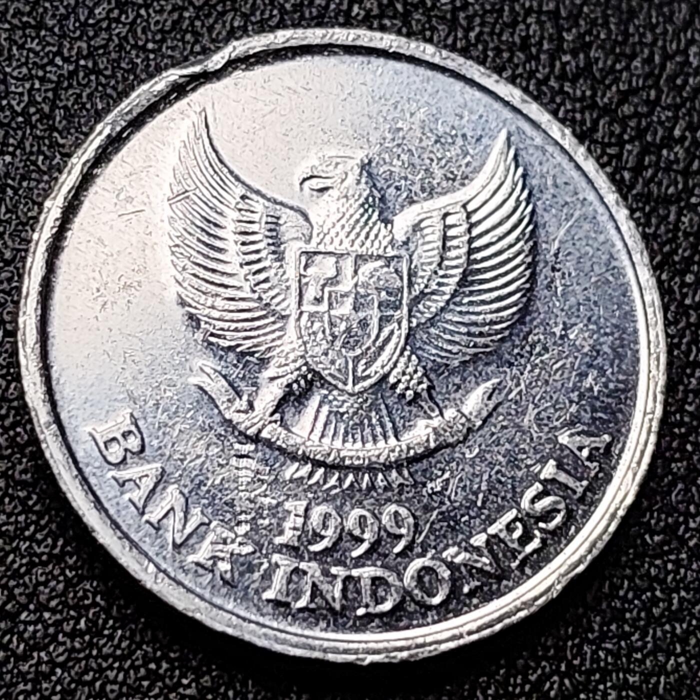 泉币菌-第120场-精品福利场 印度尼西亚100卢比铝币 凤头鹦鹉 23mm