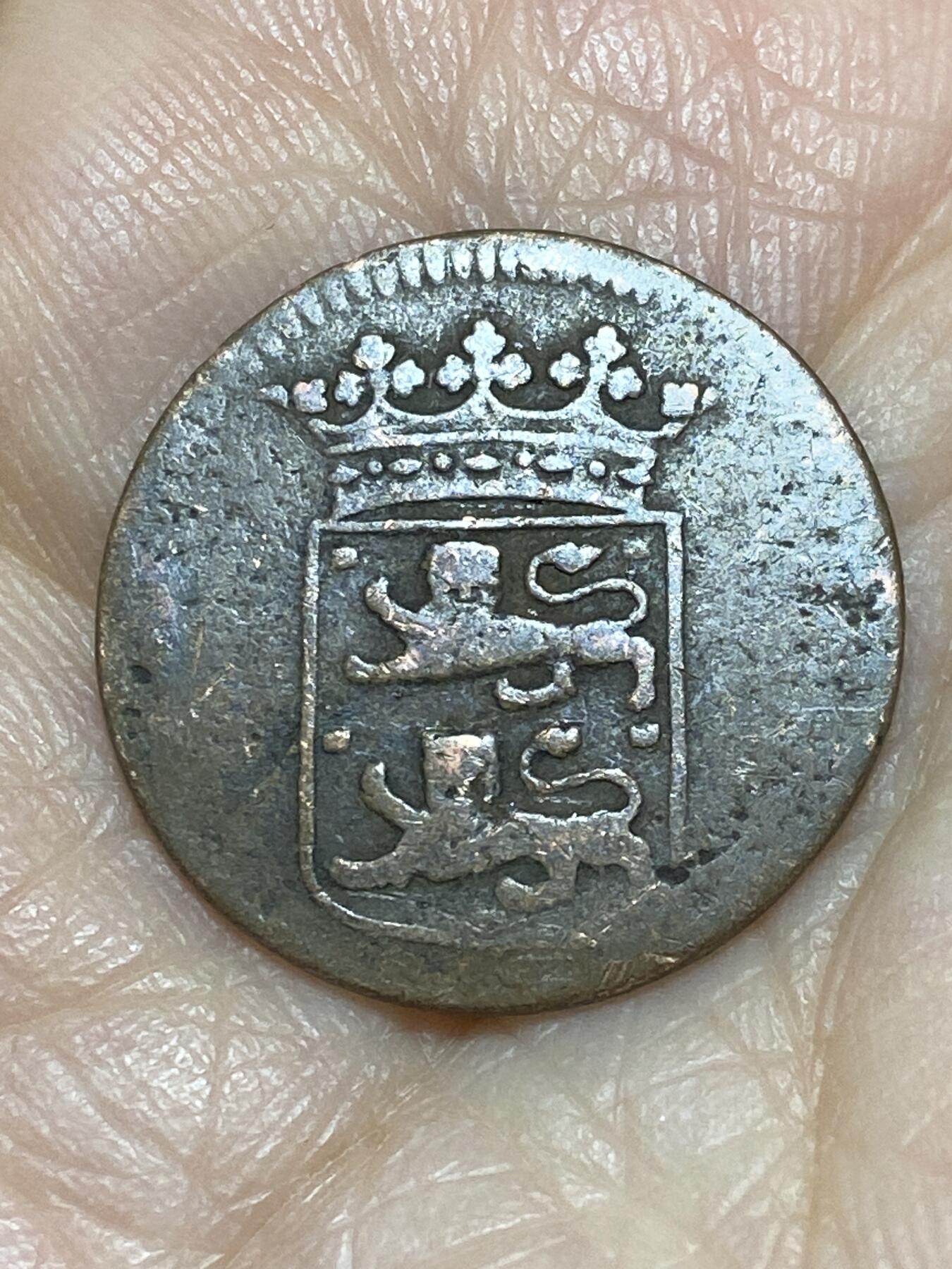 2025年第一百二十场(总第一百四十六场）外国好品散币(免佣金) 少见–荷属东印度1734年1杜伊特(西弗里斯兰盾徽版，早期年份)