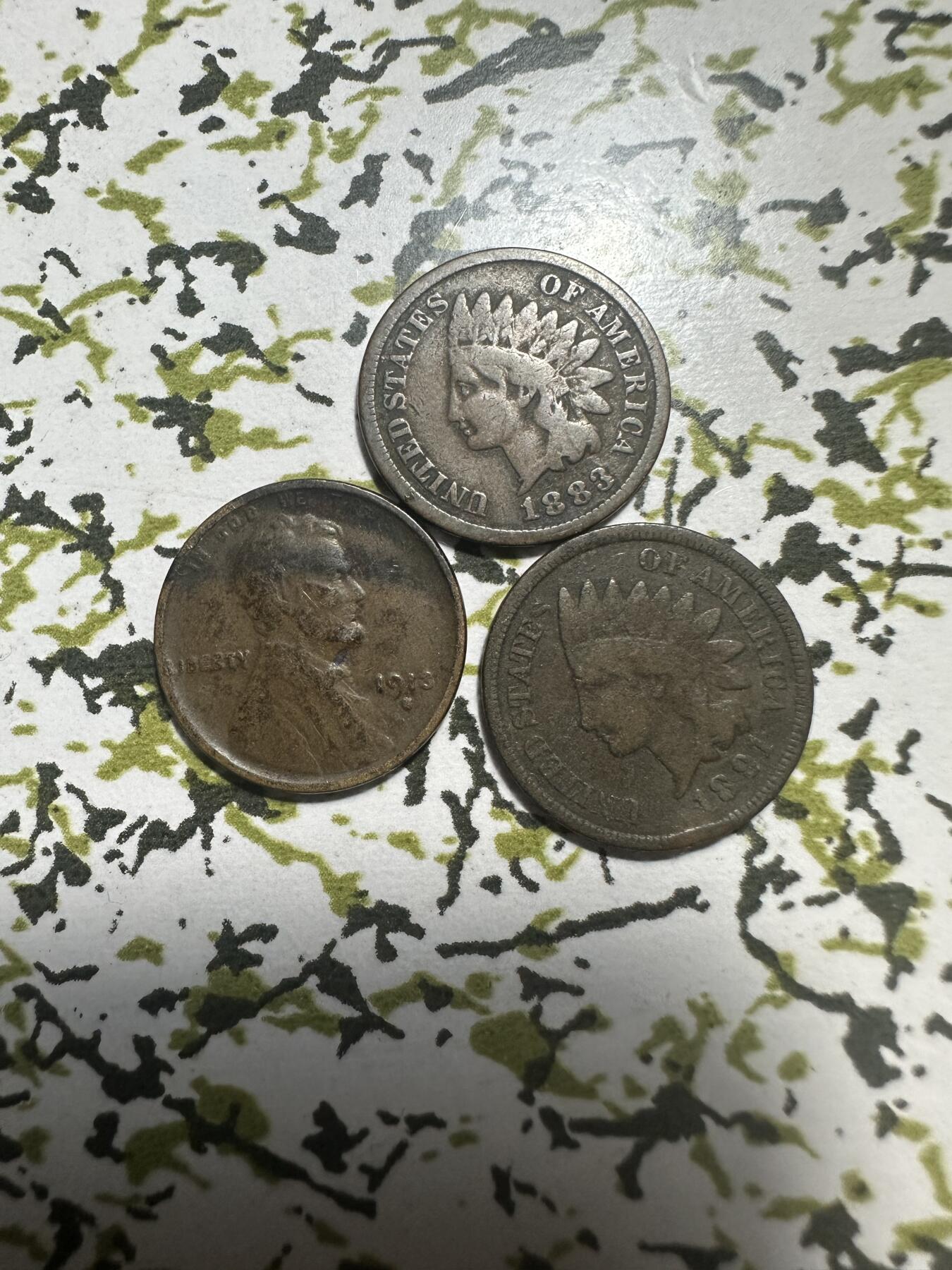 外国钱币，章 美国一分铜币，有漏，懂的捡