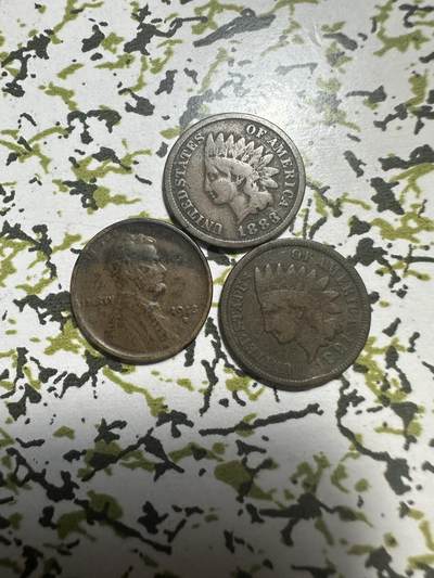 外国钱币，章 - 美国一分铜币，有漏，懂的捡