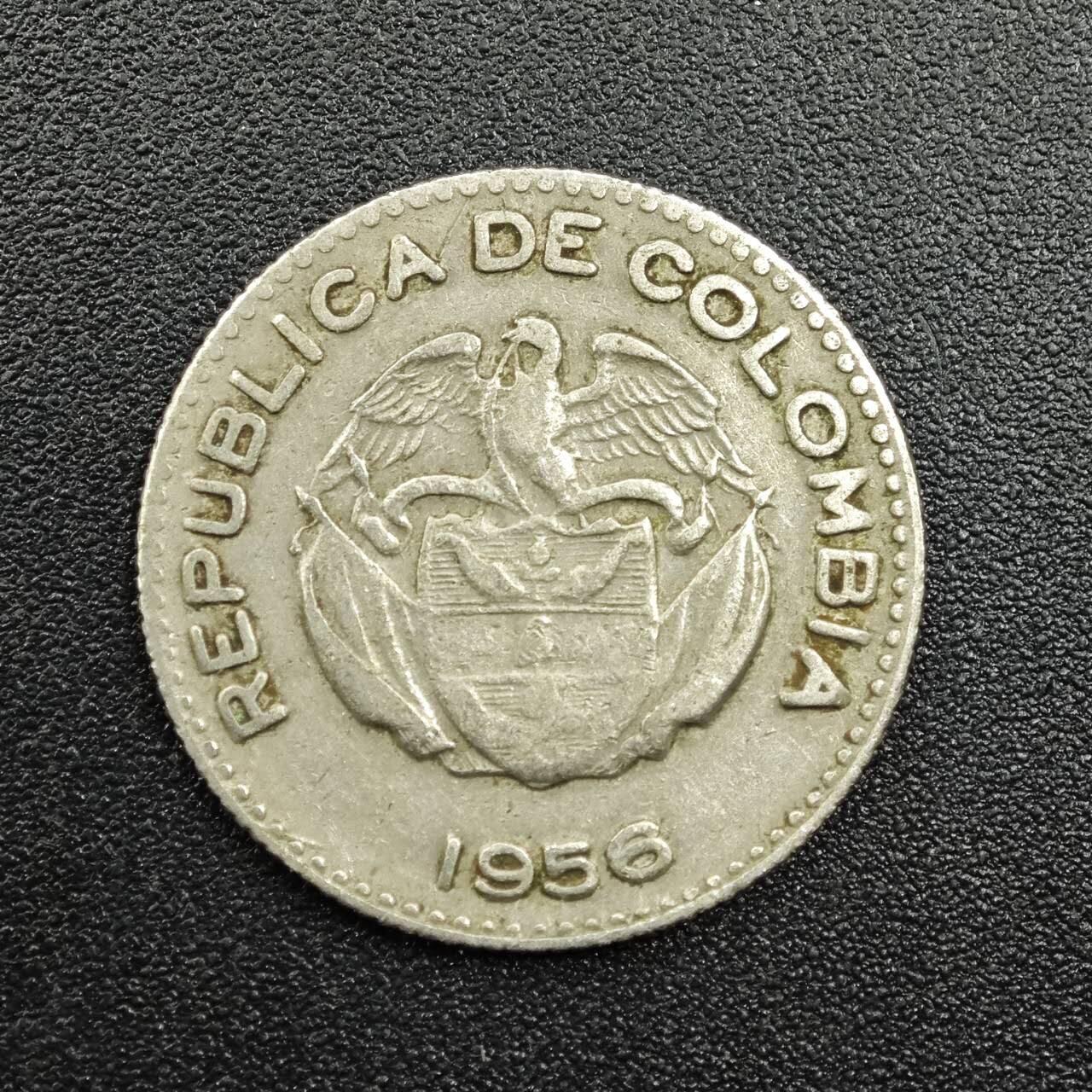 【淘币小摊】实时拍第七百八十一拍   散币场   满百包邮可预留二周 每周一统一发货   哥伦比亚1956年10分镍币