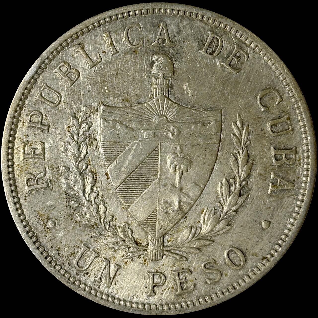 【雨安】【世界币章112-113期】周五/周六 两场连拍 2025-10-31 周五 19:30 保真 8秒倒数自动落锤 高效拍卖  [裸币各国] Cuba 古巴 1比索 1933年 五角星