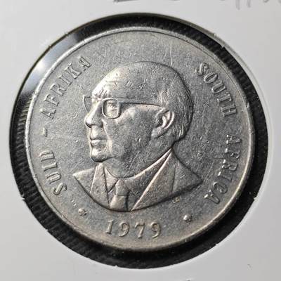 KK钱币收藏小铺  第361场  2月预留时间 周末发货 -  1979南非1兰特