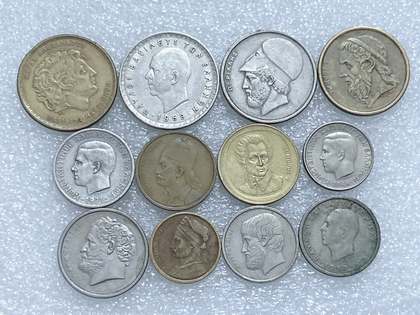 第一海外回流一元起拍收藏 散集专场  第260期 希腊硬币 12枚 无重复