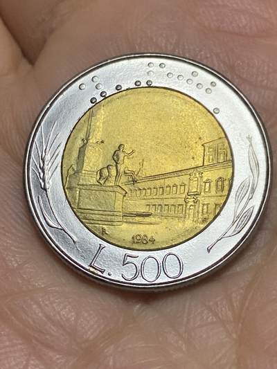 2025年第一百二十场(总第一百四十六场）外国好品散币(免佣金) - 意大利🇮🇹1984年500里拉