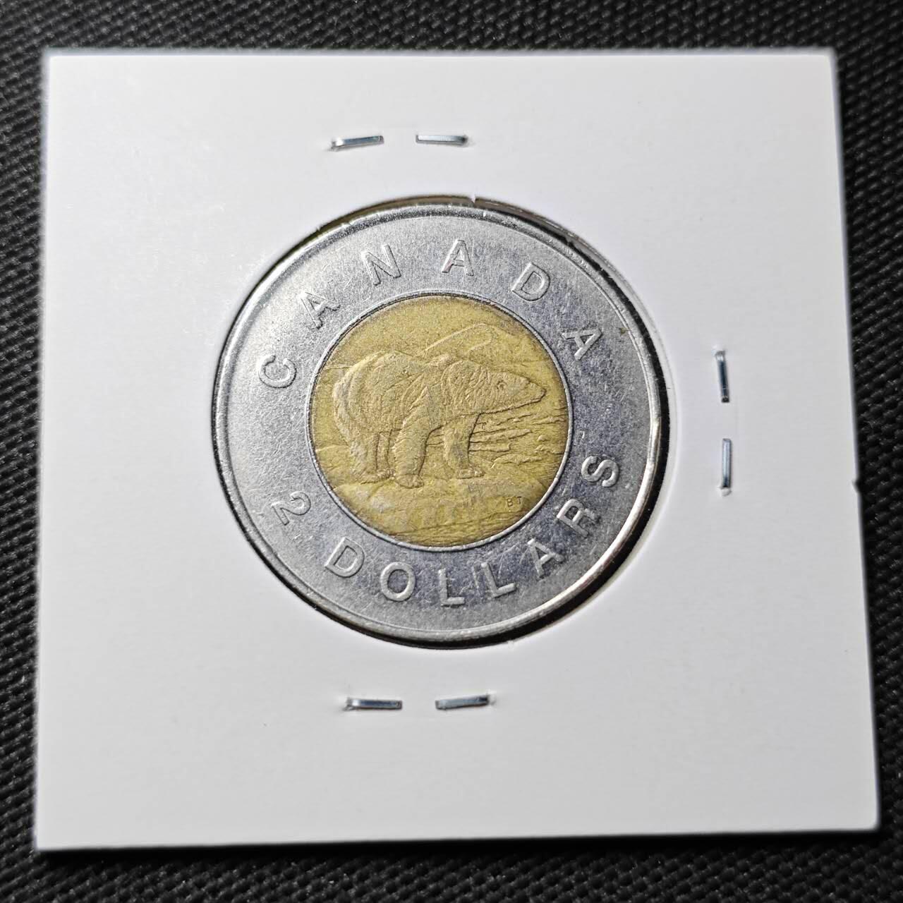 KK钱币收藏小铺  第361场  2月预留时间 周末发货  加拿大2元